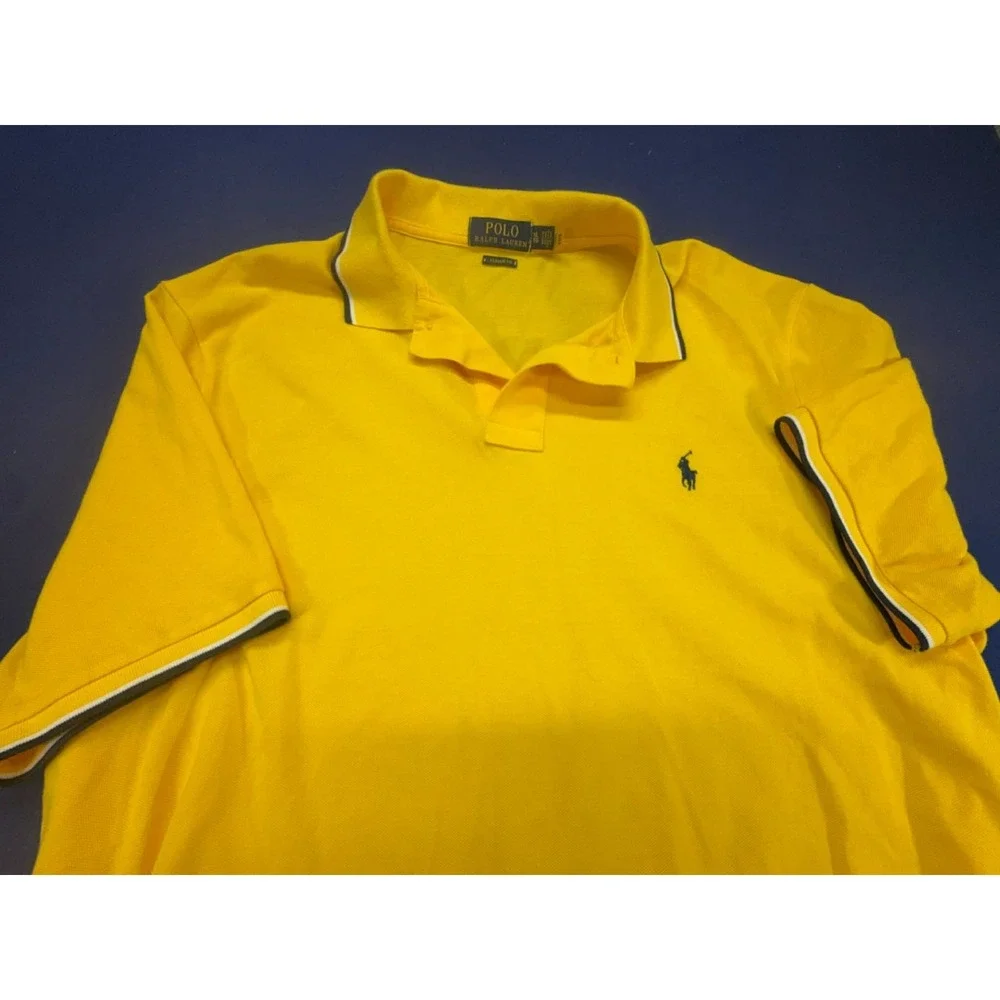 Polo Ralph Lauren Polo Shirt‎ Classic Shirt Small Pony Yellow Size XL